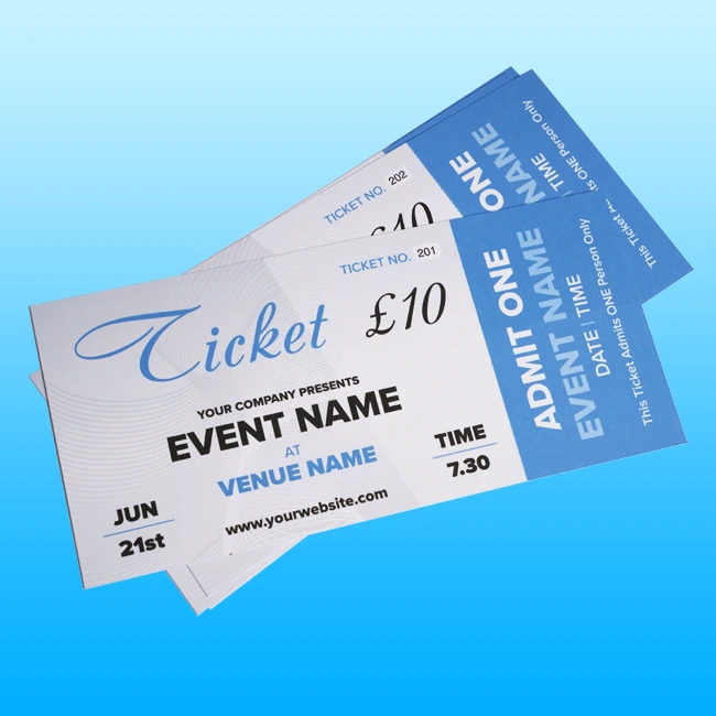 Tickets Printing Yeovil 